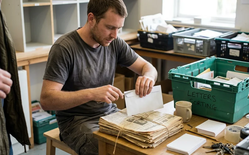 Paper opened rather than binned during search-and-recovery triage
